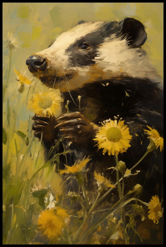 Plakat 61x91,5cm Wiese in den Augen eines Dachs