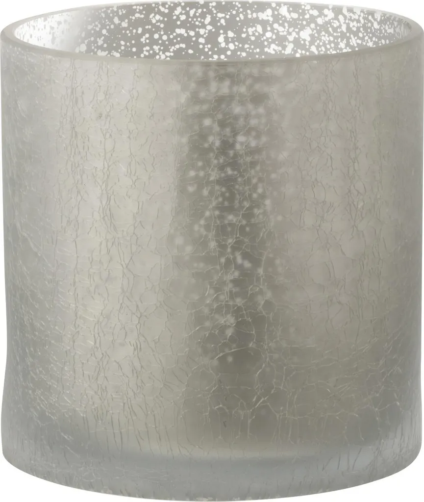 Photophore J-Line Verre Gris 15 cm : Éclat sans Éblouissement Déco