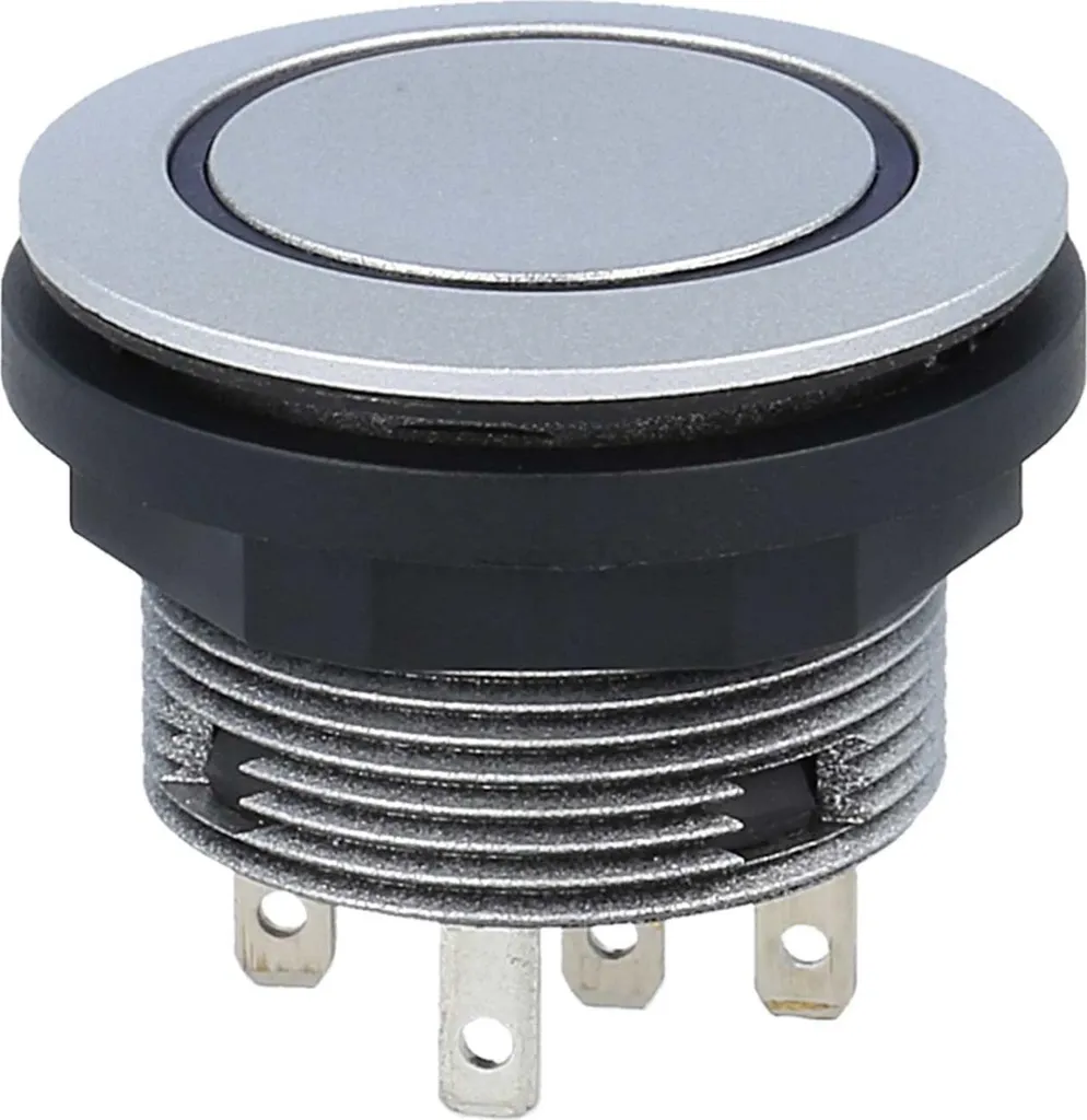 Interrupteur tactile rond lumineux pour panneau de commande SHORTRON 1W