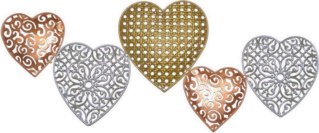 Wanddekoration "Herzen"