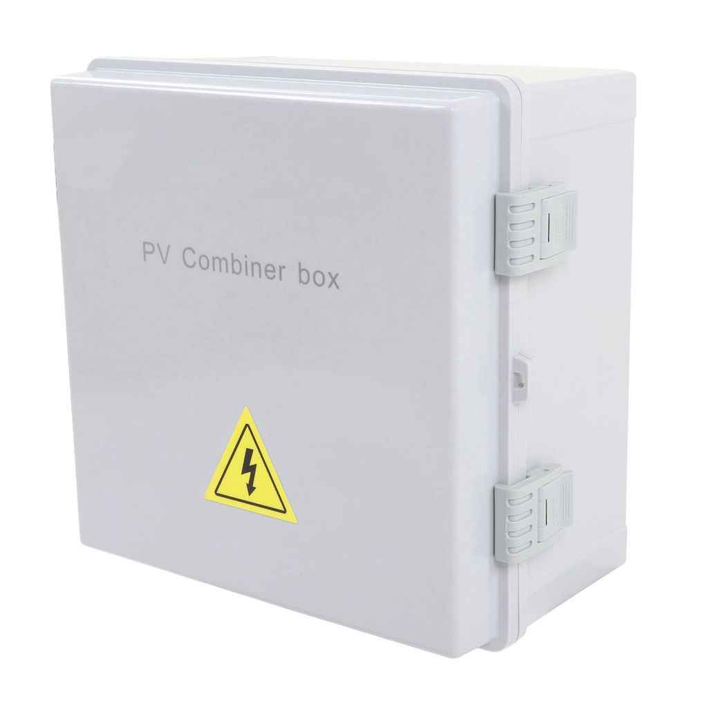 PV Combiner Box 8 String Solar DC Circuit Breaker mit 10A Nennstromsicherung für Off Grid Solar Power System 80A