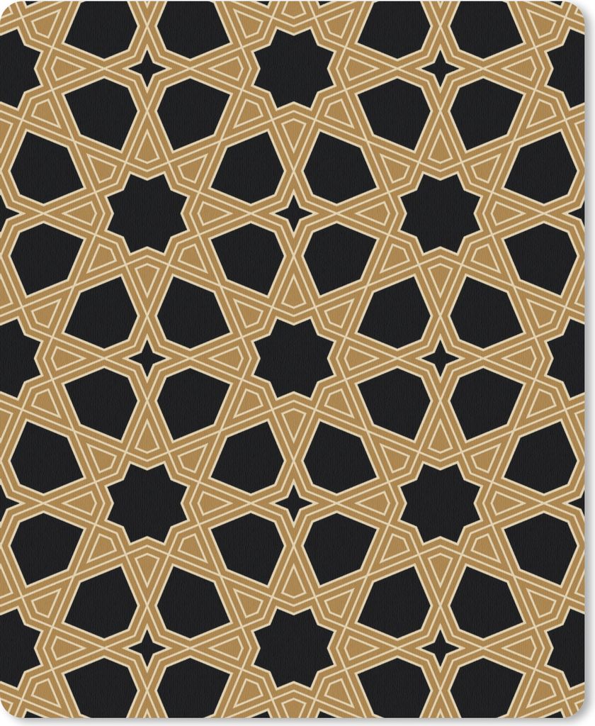 MuchoWow Mauspad Mousepad Geometrisch - Muster - Arabisch 30x40 cm - Mousepads - Maus Mat - Pad - Mausunterlage - Mausmatten