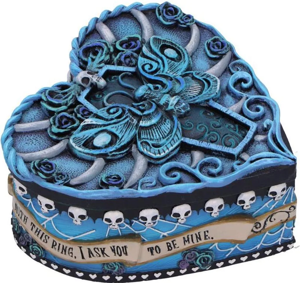 Protégez vos Bagues avec le Coffret Corpse Bride Bleu Design Compact - 4