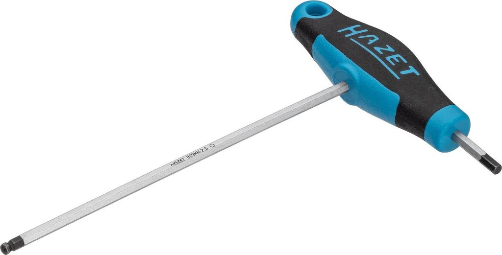 Hazet Schraubendreher, mit T-Griff 829KK-2.5, Innen Sechskant Profil, SW 2,5 mm