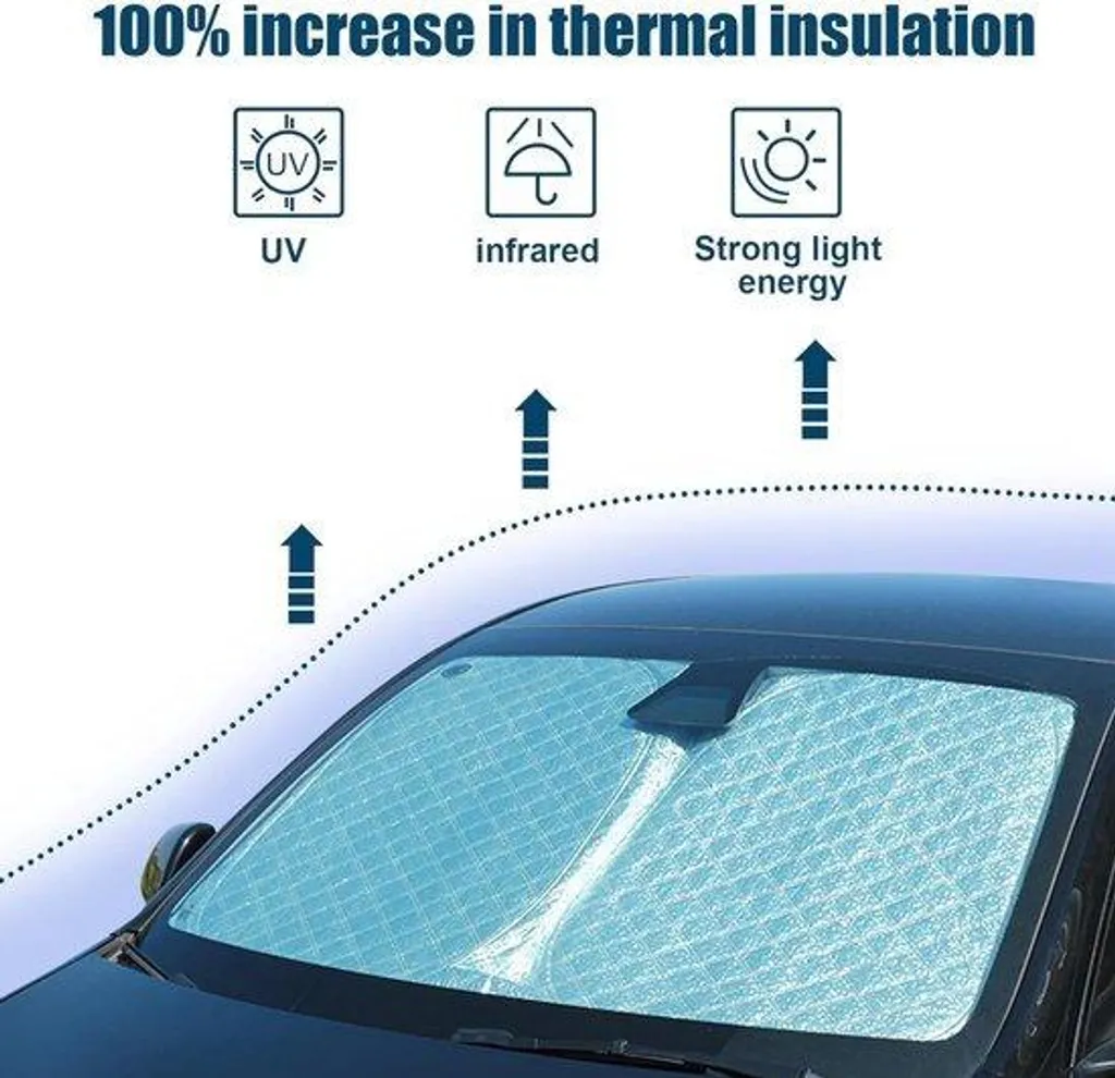 Pare-soleil réfléchissant anti-UV pliable sur mesure pour Peugeot 308