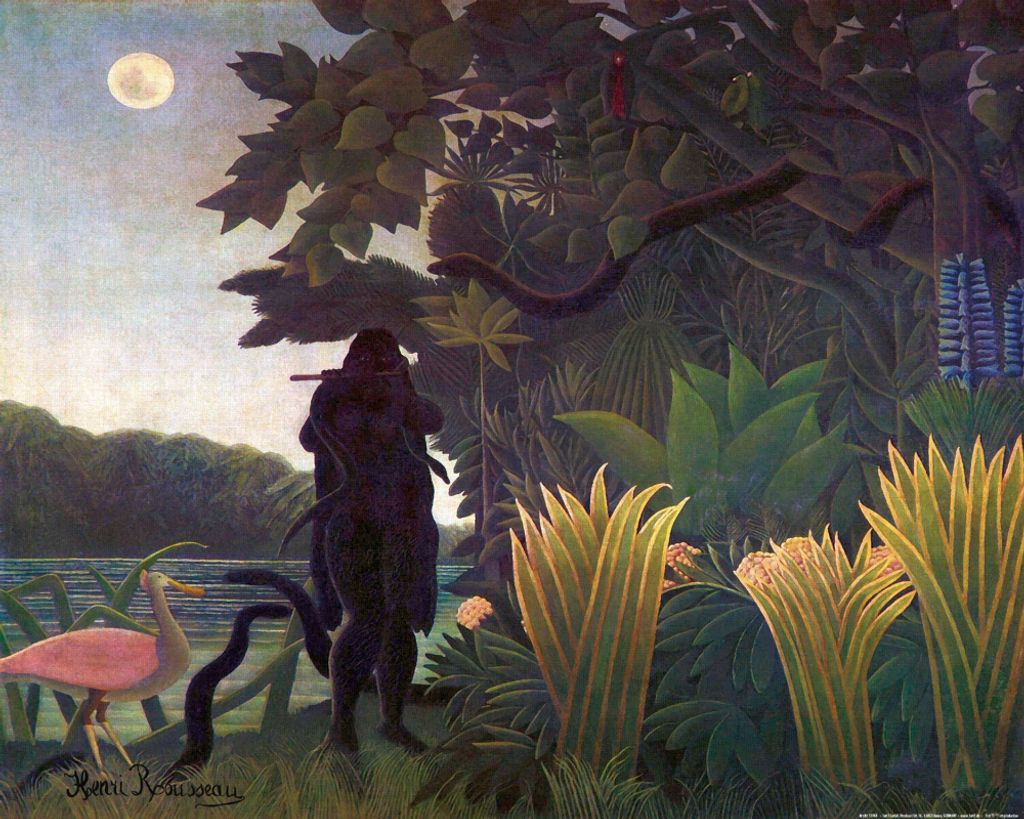 Henri Rousseau Kunstdruck Bild - Die Schlangenbeschwörerin, 1907 (40 x 50 cm)