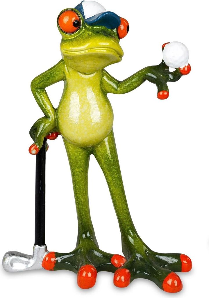 Formano 2er Set lustige Frösche Figur Frosch Golfspieler Produktbild 