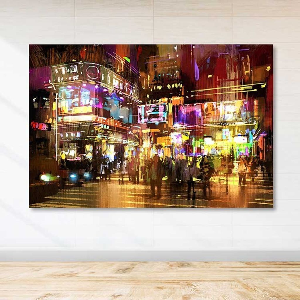 Wallity, DEV03301100140, Leinwandbilder, Mehrfarbig, Holz, 100 x 140 cm