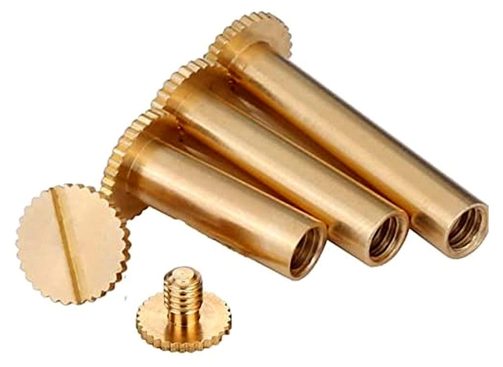 (10 Stück) Flachnieten aus Messing, M5 x 60 mm, für die Wartung von Kupfer und elektronischen Werkbänken sowie mechanischen Wellen.