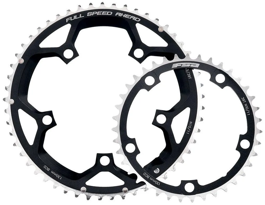 Plateau FSA Road 130 x 38 Noir en aluminium robuste pour pédalier 5T