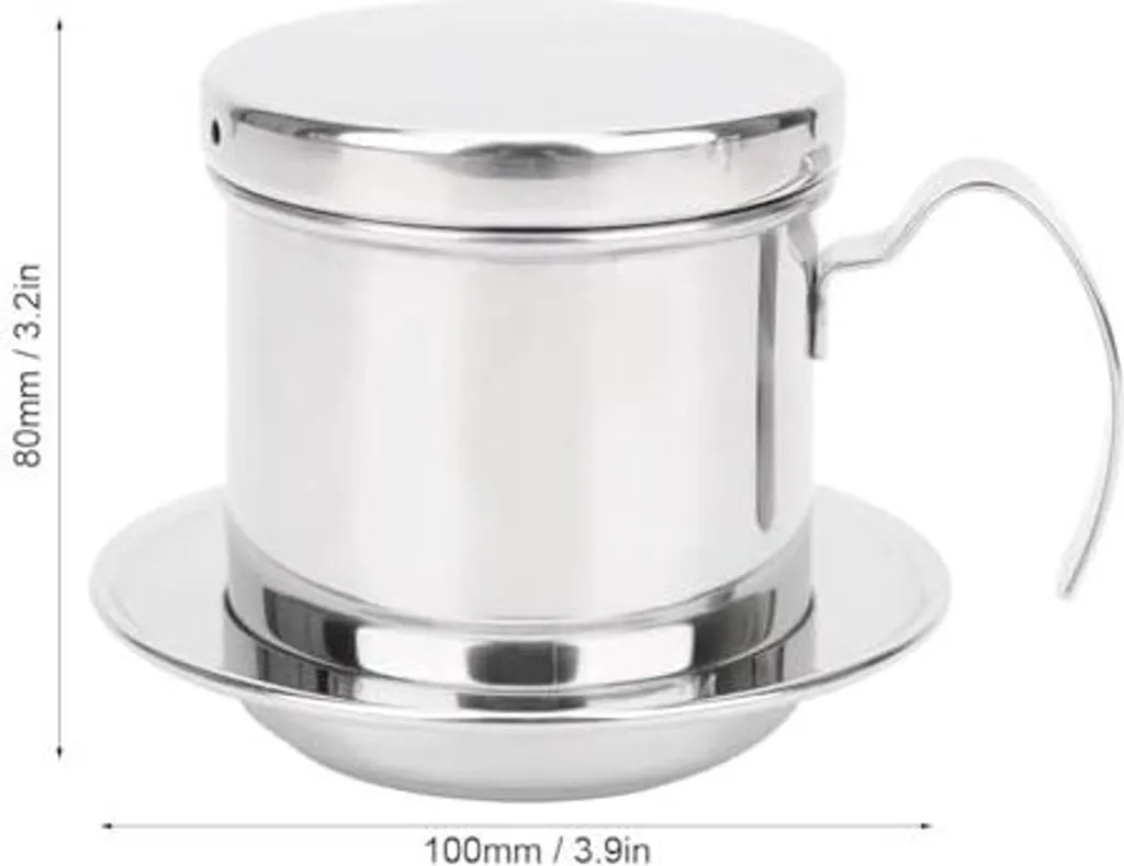 Filtro Caffè Riutilizzabile In Acciaio Inox 304 - 2-6 Tazze, Adatto Per Hario, Chemex, Bodum, Antigoccia