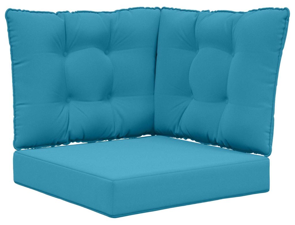 vidaXL Sofakissen für draußen 3 pcs Königsblau Polyester