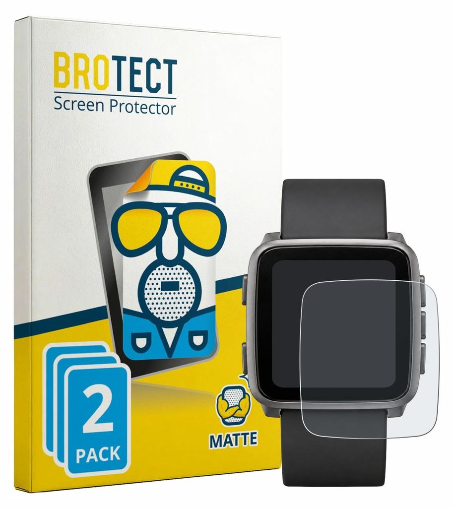 2x BROTECT Schutzfolie für Pebble Time 2 2026 Displayschutz Produktbild 