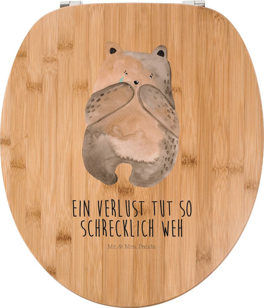 Mr. & Mrs. Panda Klo-Deckel Bär Verlust - Transparent - Geschenk, Klodeckel, Toilettendeckel, Teddy, WC-Sitz, WC Sitz, Deckel, Brille
