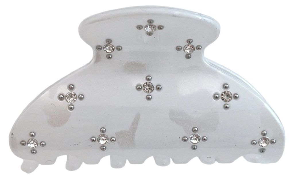 Haarspange für Damen mit sternenbesetztem Diamantmuster, dickes Acryl, stabiler Halt, Haaraccessoire für Pendler und Dates