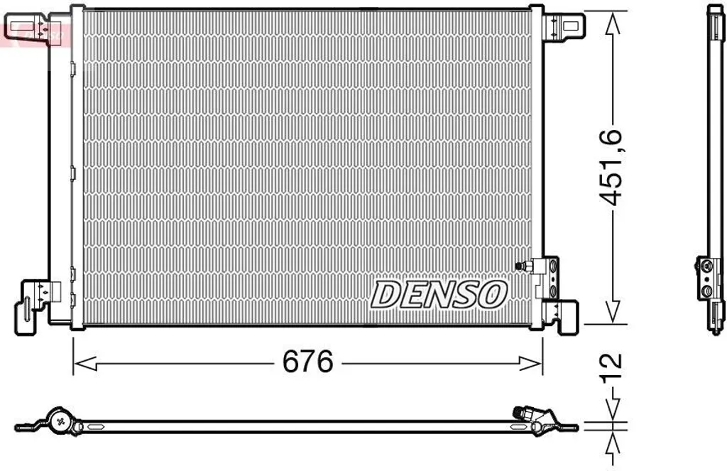 Condenseur de clim Audi Q7 4M : Réparer la climatisation avec DENSO DCN02008