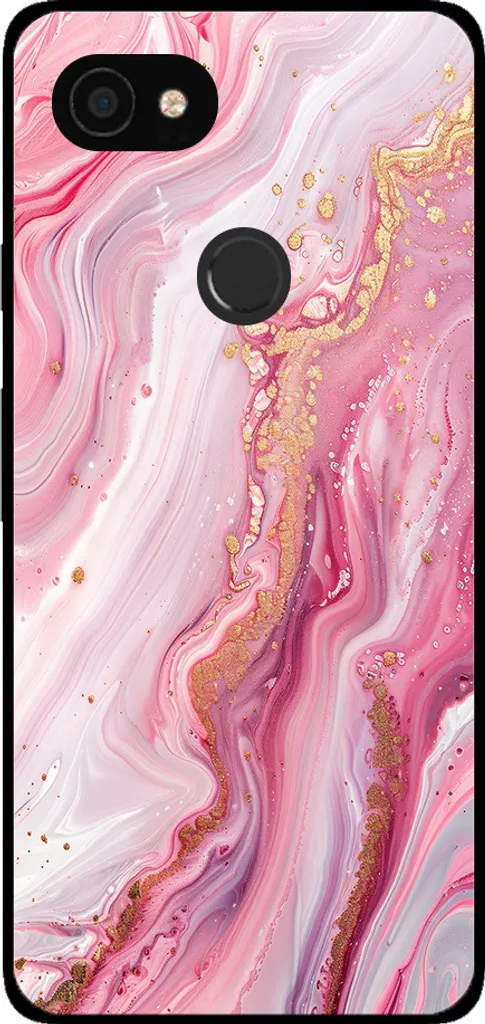 Custodia Google Pixel 3A XL Marmo Rosa | Backcover TPU Design Elegante