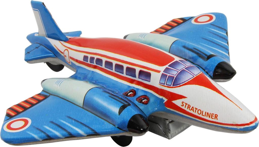 Blechspielzeug - Flugzeug - Stratoliner aus Blech - Blechflugzeug