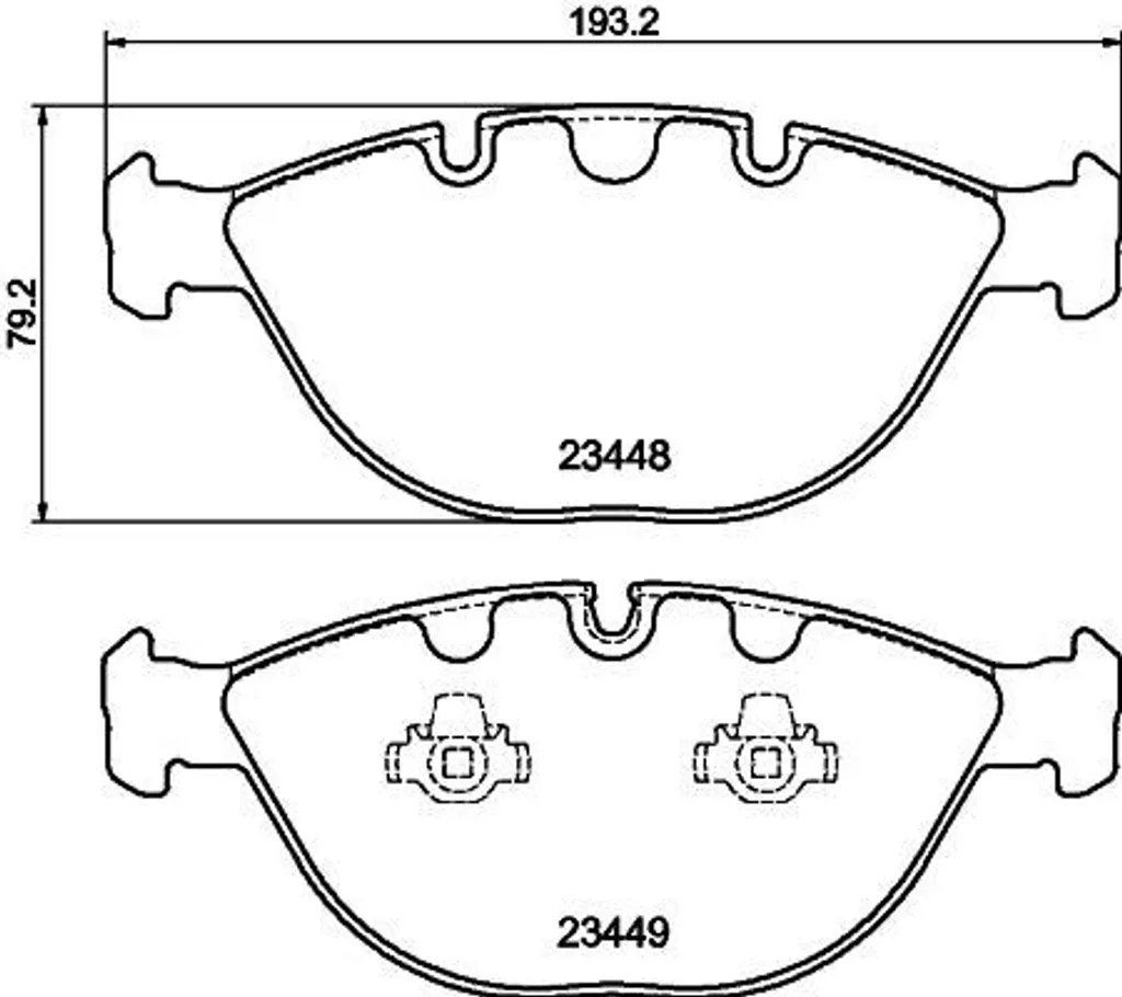 Plaquettes de frein HELLA silencieuses pour BMW X5 E53 sans vibrations OE