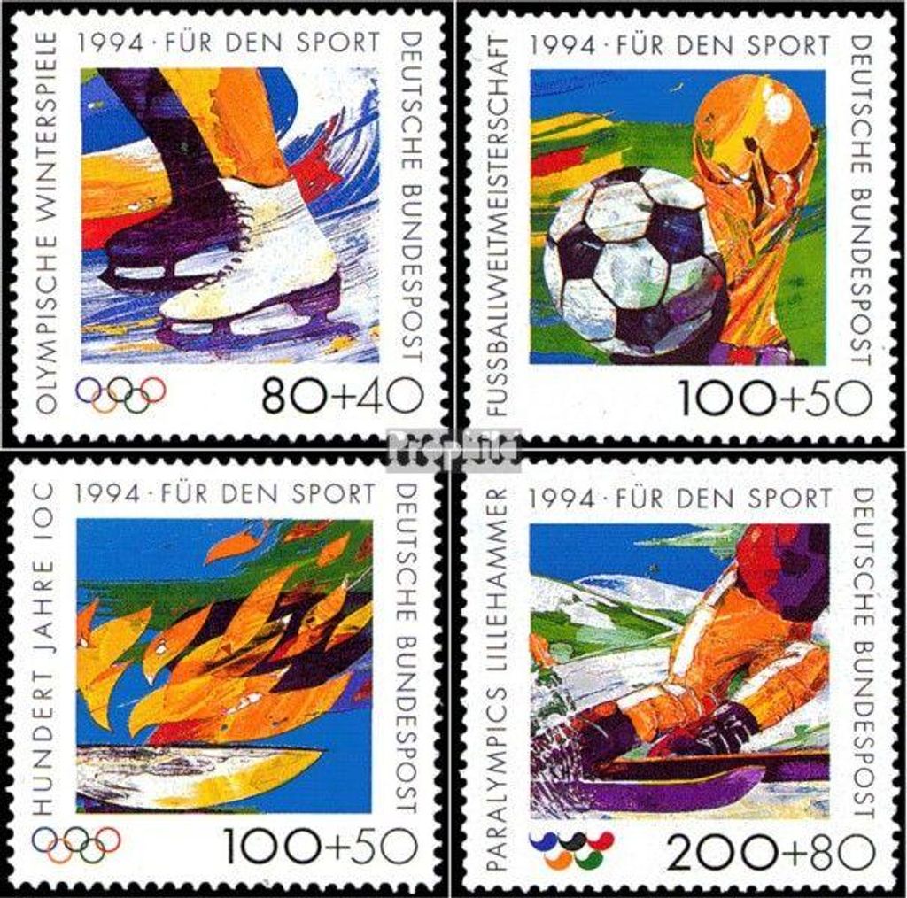 Briefmarken BRD (BR.Deutschland) 1994 Mi 1717-1720 Produktbild 