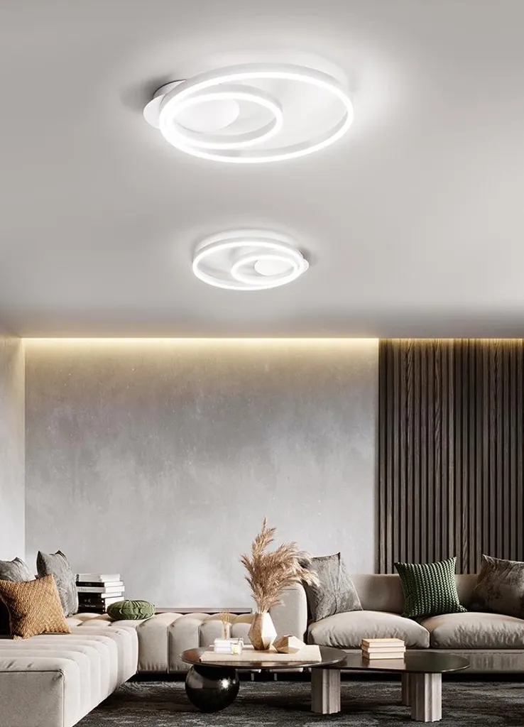 Plafonnier LED puissant 3360lm blanc évite l'éblouissement design CCT