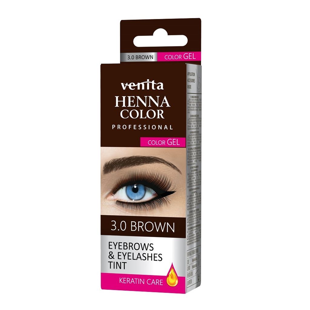 Venita Professioneller Augenbrauen- und Wimpernfarbgel 3.0 Produktbild 