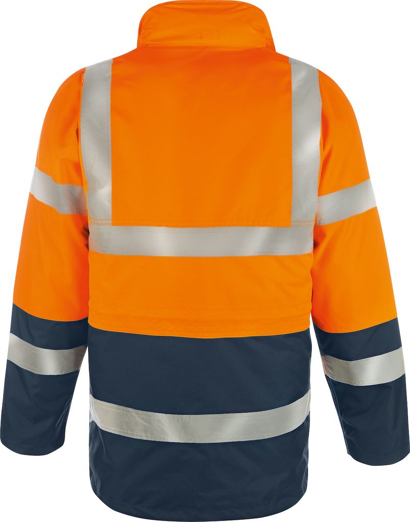 Arbeitsjacke Warnschutz-K-Parka 2in1,Orange Größe XL