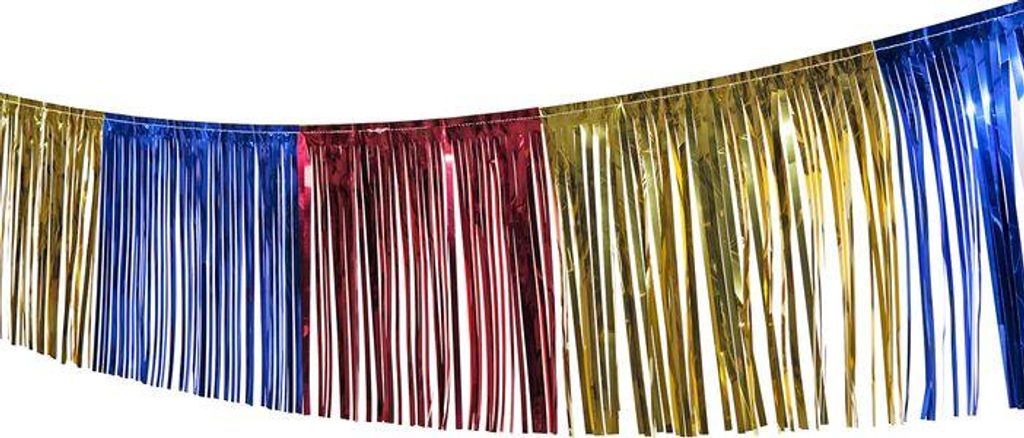 Kolorowa girlanda z frędzli 10 m x 30 cm Zdjęcie produktu 