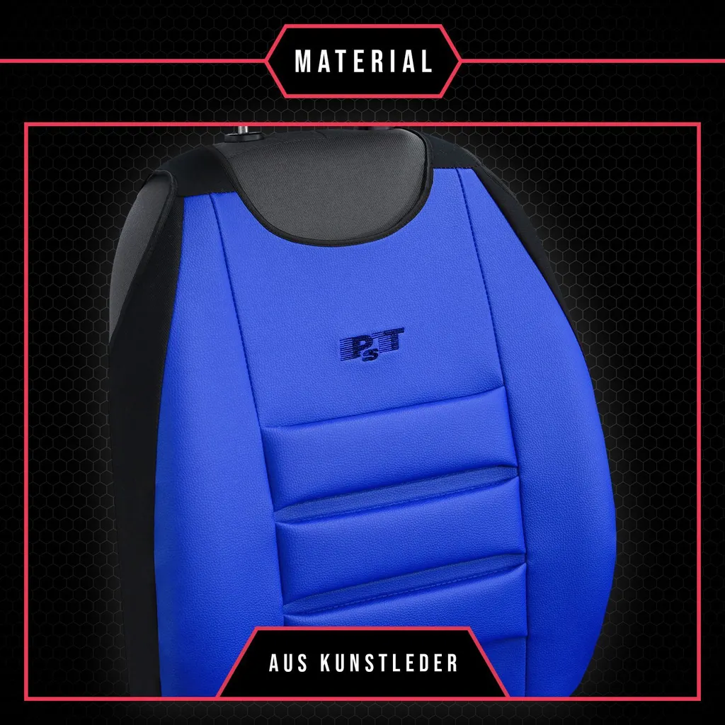 Coprisedile auto Coprisedile universale per VW Amarok Blu Impermeabile - 4