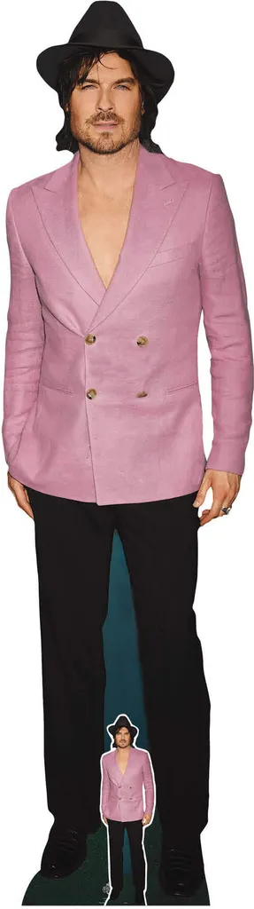 Ian Somerhalder Pink Suit cartone stand-up 51x184 cm