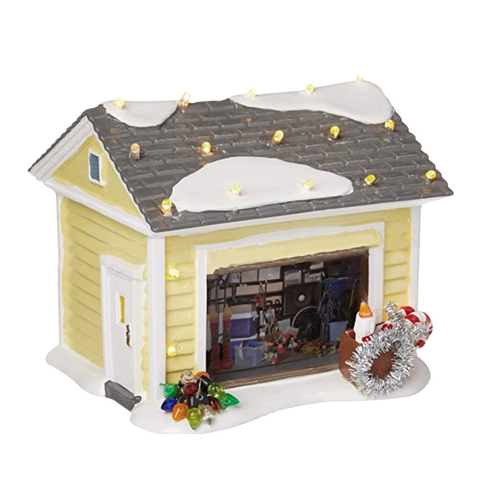 Weihnachtsdorfhaus,Beleuchtetes Dorfhaus,LED-Weihnachtshaus,Kunstharz-Weihnachtshaus,Weihnachtsdekorationen