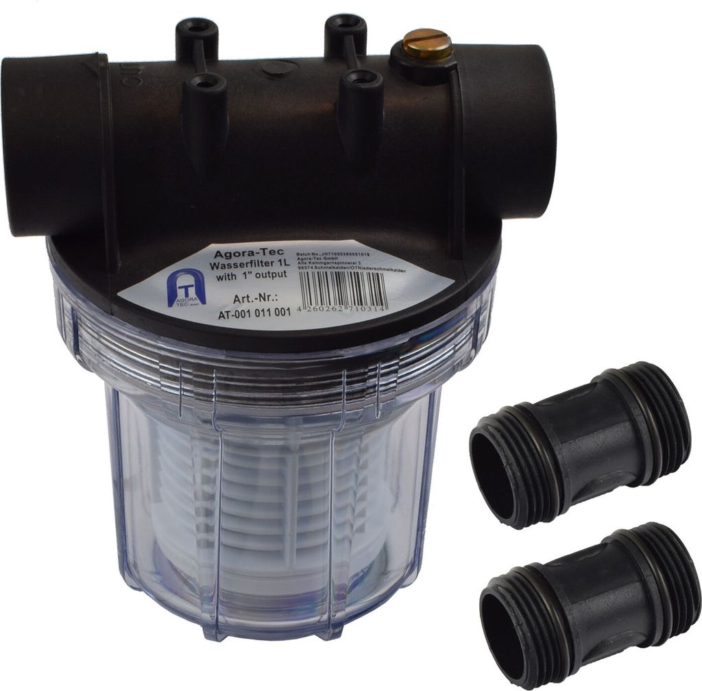Agora-Tec®  Vorfilter Wasserfilter für Hauswasserwerk AT- Produktbild 