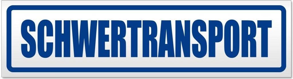 Kiwistar - Autoaufkleber - Verkehrsblau - 60 x 16 cm - Schwertransport - Hinweis Aufkleber Sticker für Auto, Kfz, Fahrrad, PKW, LKW