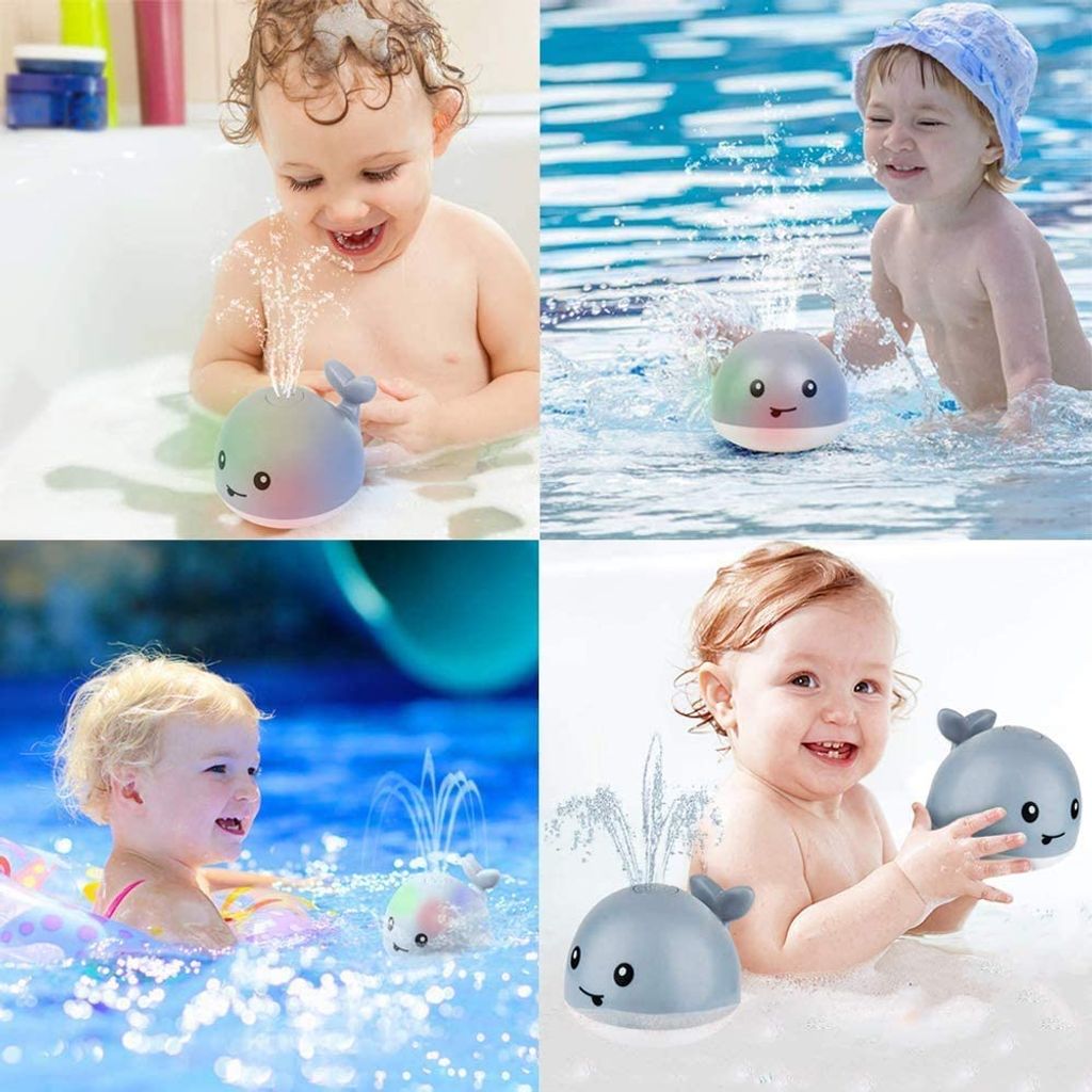 6 Stück Baby Bad Wassersprüh-Spielzeug Frosch Kinder Badewanne Strand Spielzeug 