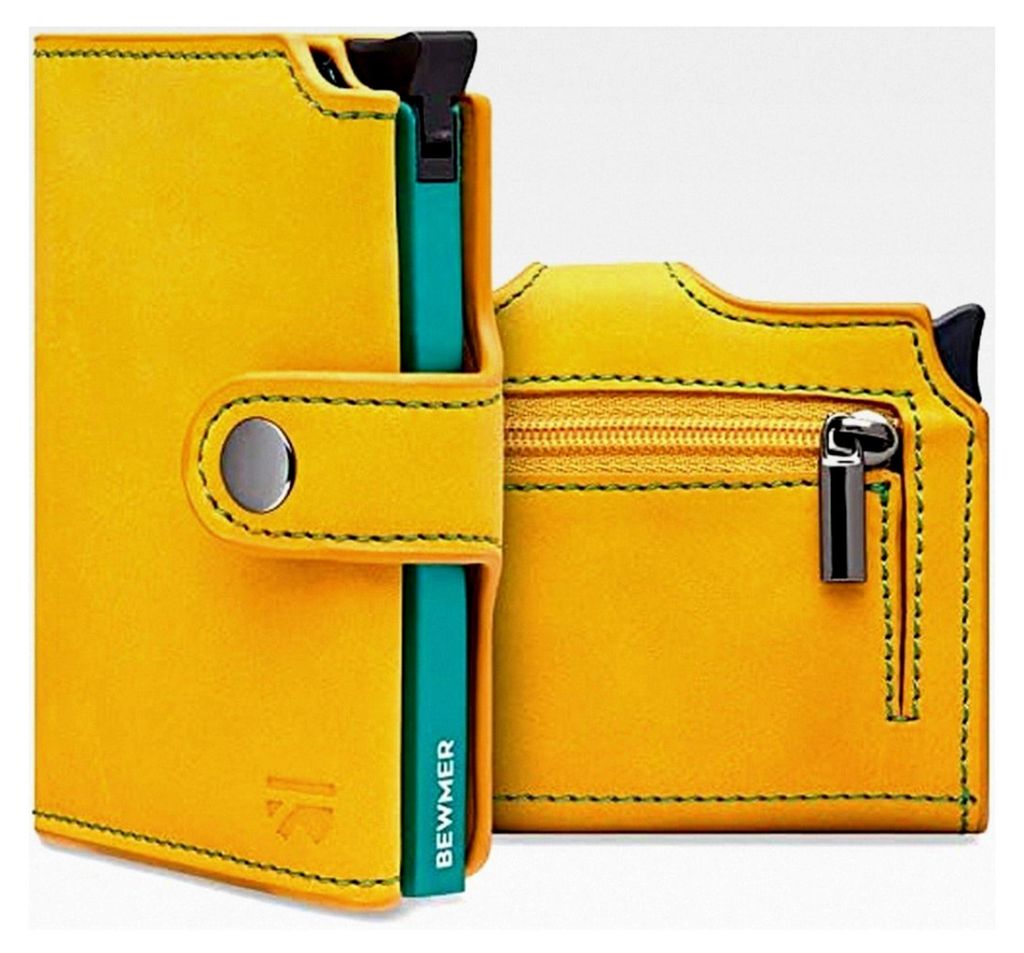 Kreditkartenetui mit RFID-Schutz | Schlanke Brieftasche für Damen und Herren | Kartenetui mit Münzfach