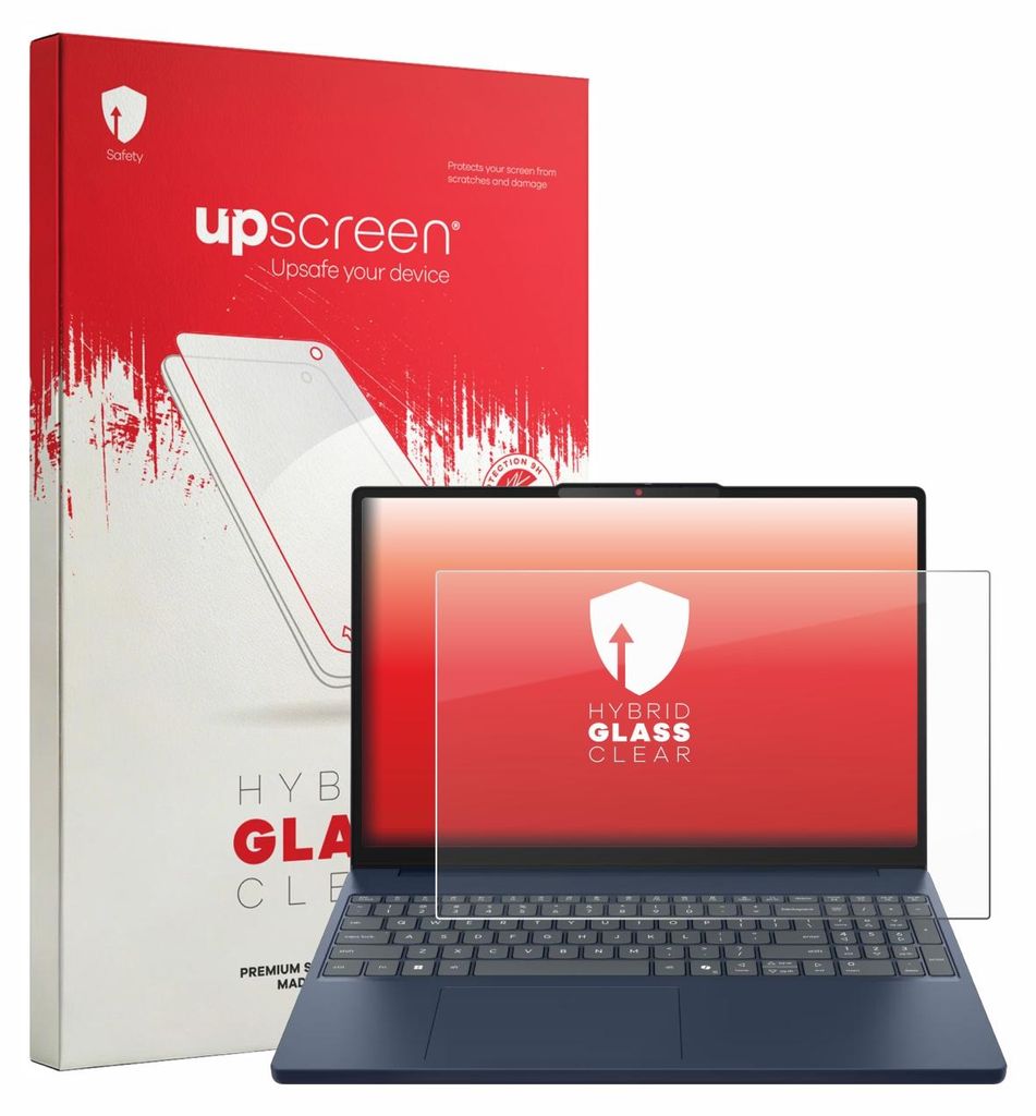 upscreen Schutzglas für Lenovo IdeaPad Slim 3i Gen 11 15" Schutzfolie Panzer Folie Glas Display Schutz klar