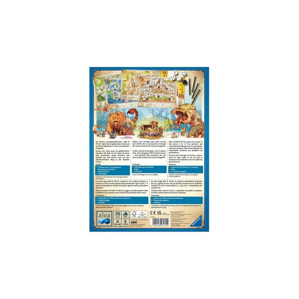 Donjons, Dés et Danger Ravensburger 27270 - Jeu Tactique Sans Ennui