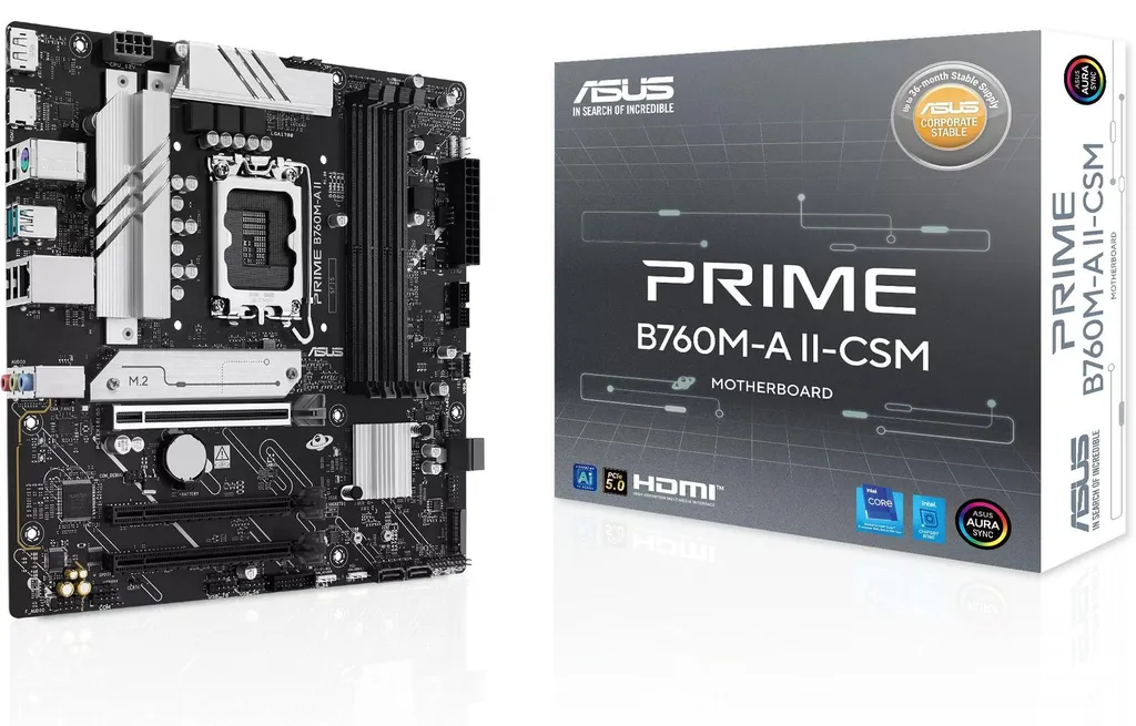 Carte mère Micro-ATX ASUS PRIME B760M-A II-CSM DDR5 pour socket 1700