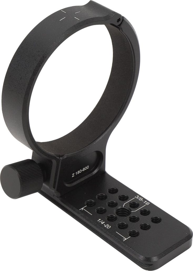 Stativ-Montagering mit 100 mm Schnellwechselplatte, 1/4 3/8 Zoll Schraubenloch, Kragen aus Aluminiumlegierung für Z 180–600 mm F5,6–6,3 VR-Obj...