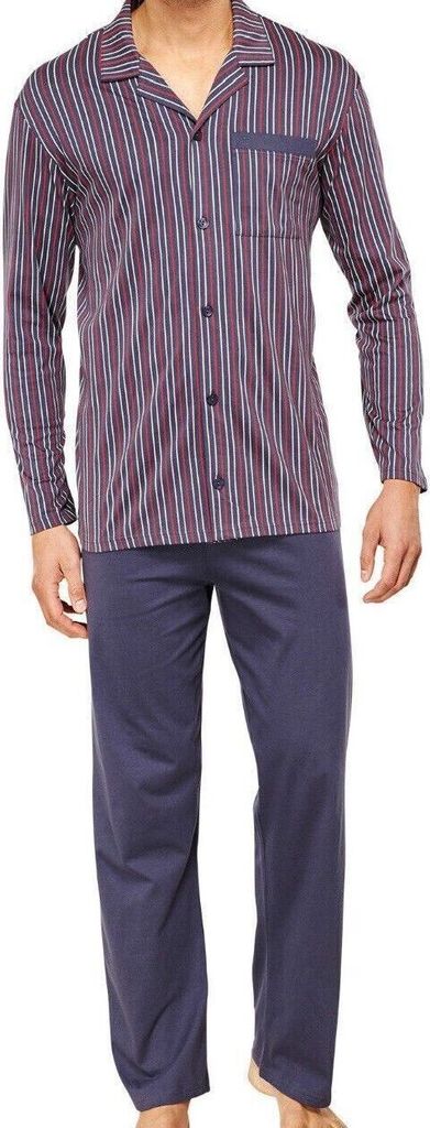 Schiesser Pyjama Lang 151369, dunkelgrau, 56