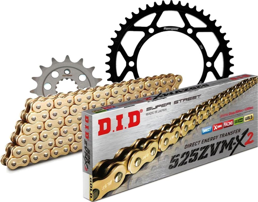 DID Kit Stahl Kompatibel mit Honda Transalp 650 00-07 15-48-118 DID525ZVM-X2 (G&G) Endlos