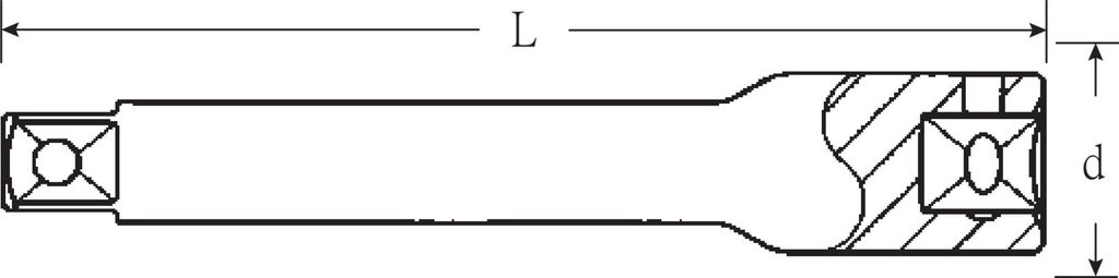 Verl.405 1/4 Zoll L.100mm STAHLWILLE