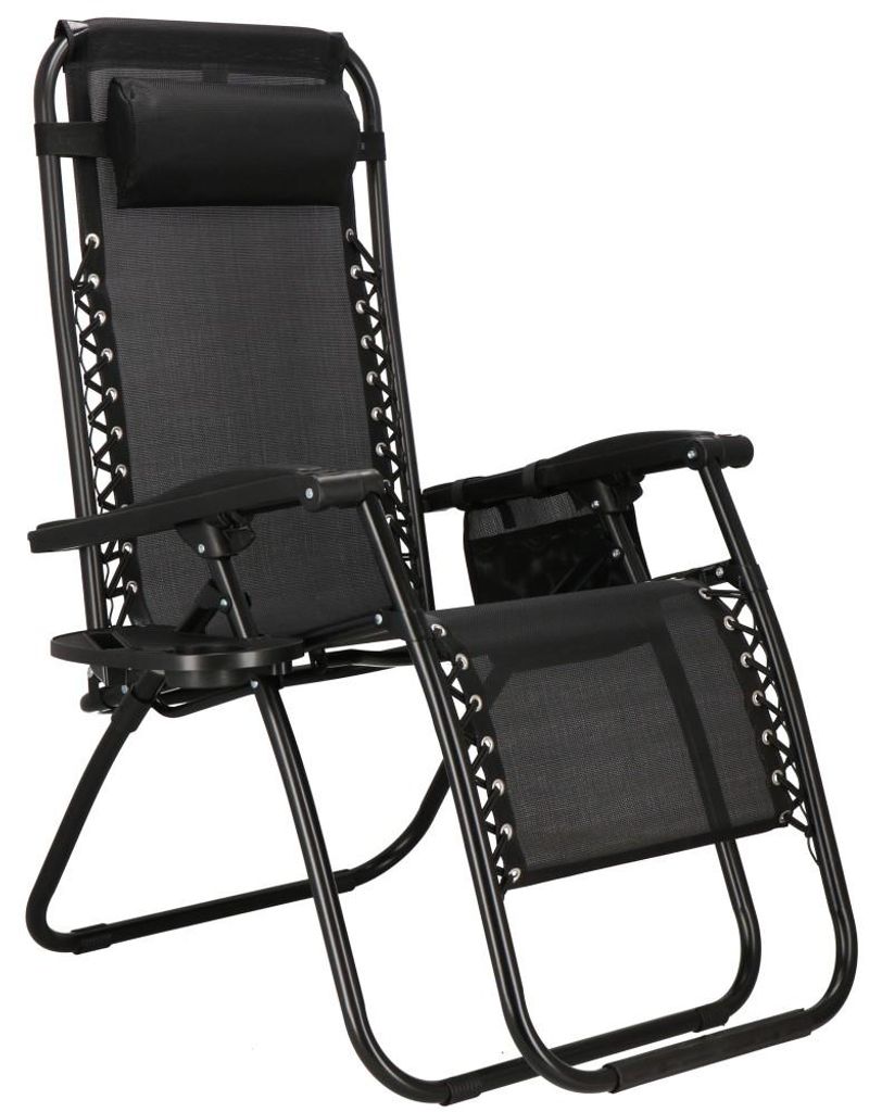 Sonnenliege Liegestuhl mit Kopfstütze Relaxstuhl 110 x 80 x Produktbild 