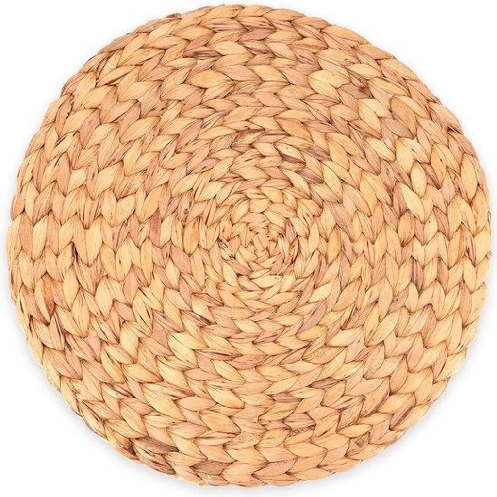Sets de table lavables en jacinthe d'eau 35cm couleur naturelle x6