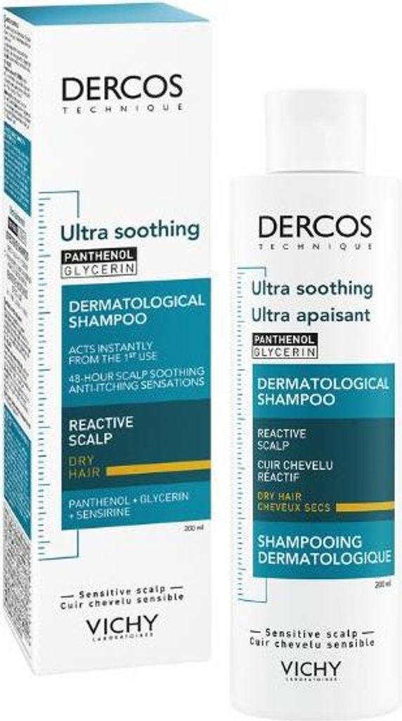Vichy Dercos Shampoo ultra lenitivo 200ml Immagine del prodotto 