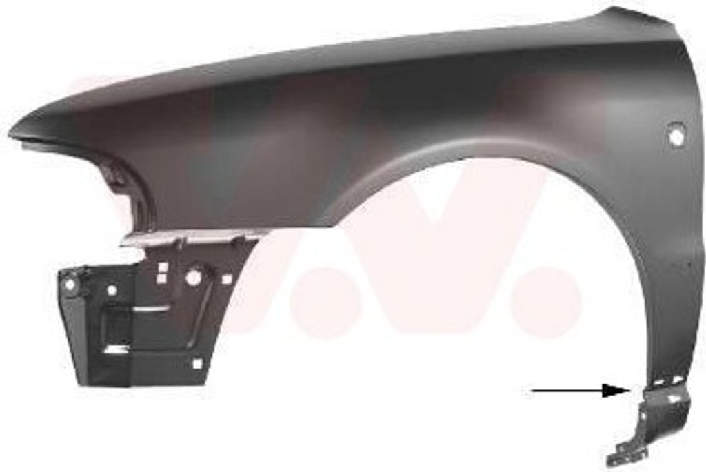 VAN WEZEL 0323657 Kotflügel Vorne Links für AUDI A4 Limousine (8D2, B5) A4 Avant (8D5, B5)