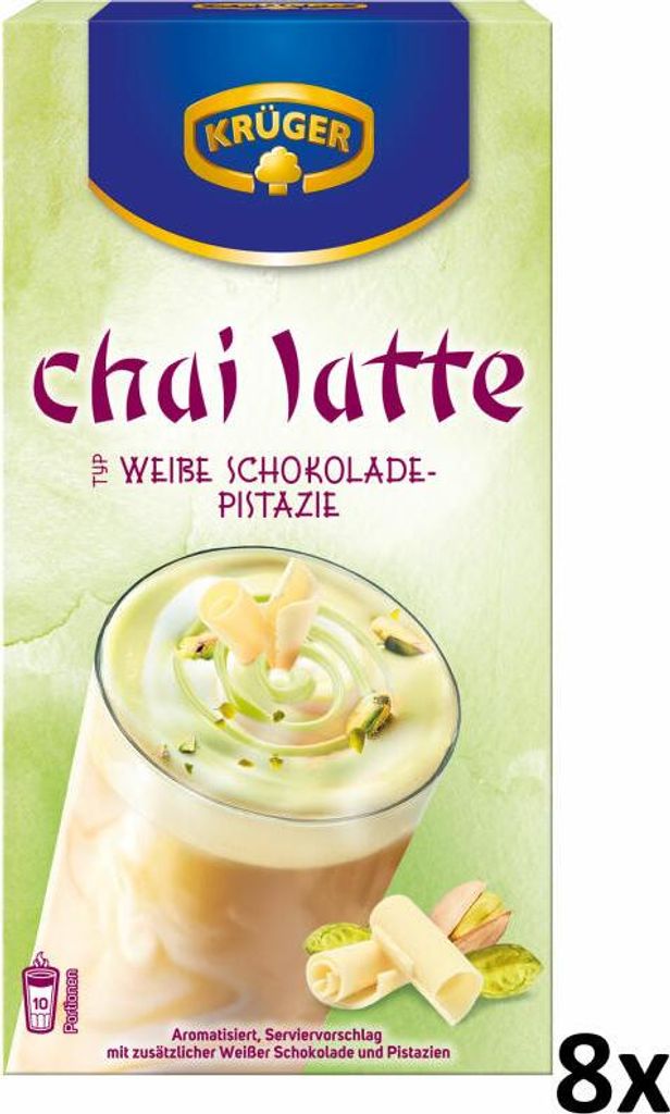 Krüger Chai Latte Typ Weiße Schokolade Pistazie, Immagine del prodotto 