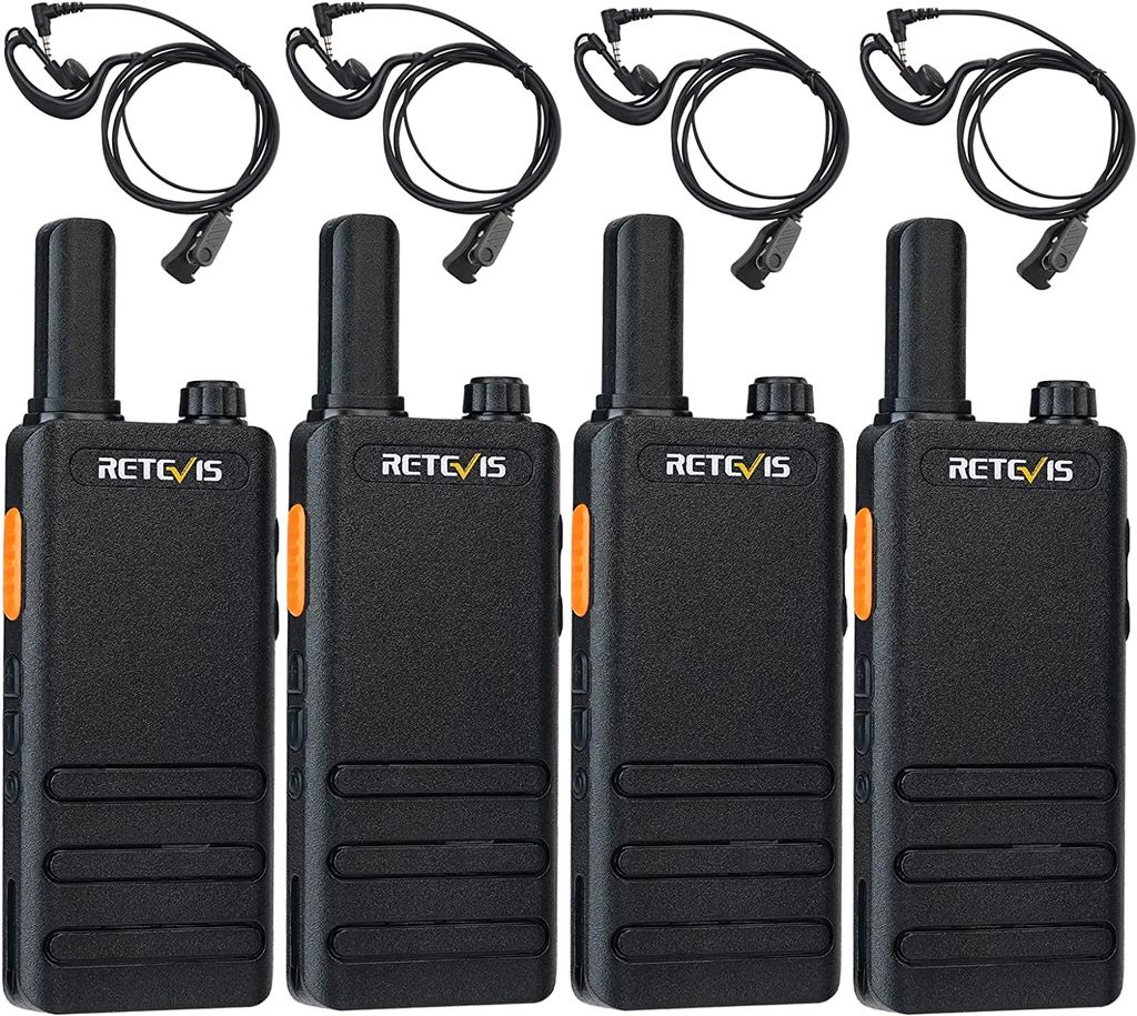 Retevis RT622P Funkgerät Mini, 15mm Ultra-dünn, USB-C Wiederaufladbares 2-Wege-Funkgerät 1620mAh Akku, VOX, Professionelle Restaurant Walkie Tal...