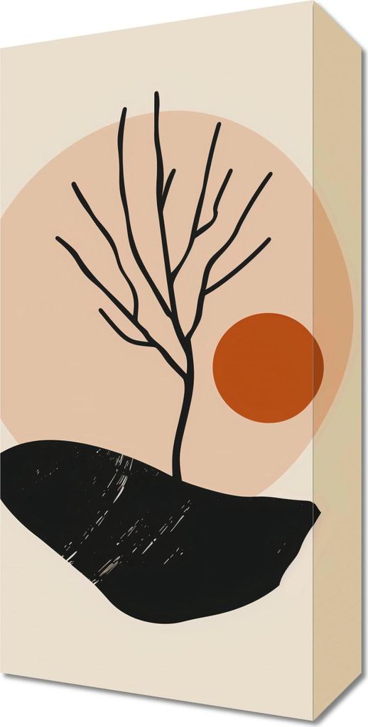 Bild 20x40cm Nackter Baum