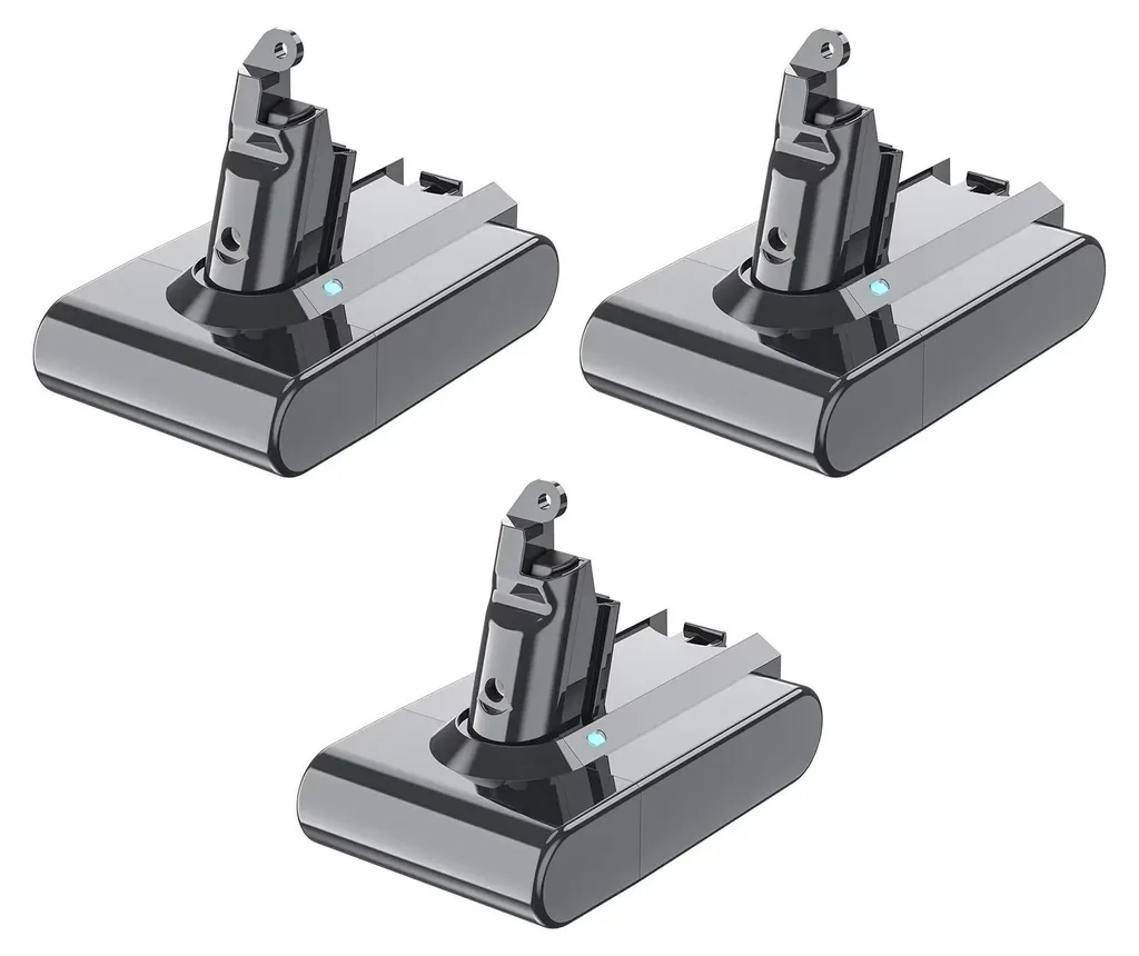 Batterie de rechange 6000 mAh compatible V6 et DC62 - Pack de 3 unités